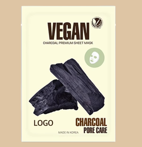 Mascarilla Facial Vegana de Carbón Vegetal, Hidratante, Limpiadora de Poros para Mujeres, Purificante de la Piel, Belleza Coreana, ODM, OEM - Product Image 3