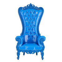 Chaises de trône royales en bois de teck massif fabriquées à la main, pour usage commercial, hôtelier, salle à manger, design européen moderne, durables, entrée de villa