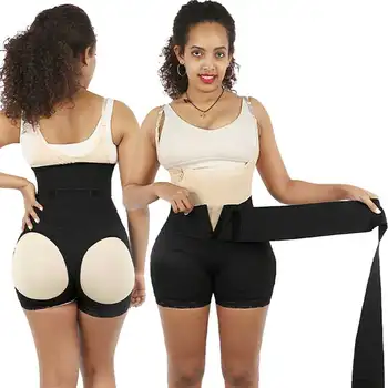 Tummy Wrap Waist Trainer With Butt Lifter