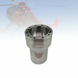 Peças para aeronaves CNC Titanium para helicópteros, acessórios de usinagem personalizados de metais endurecidos de alta precisão não padrão