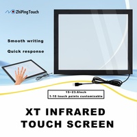 Kit de cadre tactile infrarouge 10 points de 18,5 pouces, tactile IR sans pilote USB, multi-points