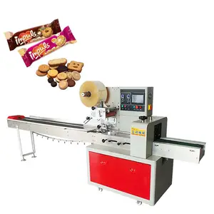 HS-350B For Biscuits Without Tray Flow Packing Machine Automatic
