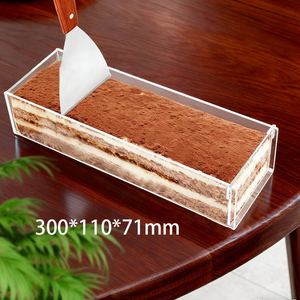 Abdeckbare Tiramisu-<span class=keywords><strong>Box</strong></span> aus Recyclingmaterialien, Mousse-Kuchenbox, Kreative Backwaren-Verpackung im INS-Stil, Lebensmittelechtes <span class=keywords><strong>PET</strong></span> - Product Image 3