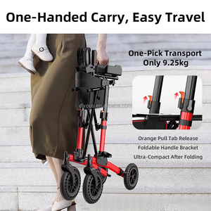 Multi-Functional Foldable Walking Elderly Portable Aluminum Walker <b>Rollator</b> With Seat and Footrest for Disabled Elbow <b>rollator</b> - Product Image 2