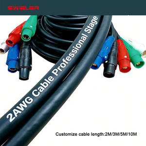 Câble d'extension Camlock industriel 400A, fiche en cuivre, fil de calibre 2/0-AWG, éclairage de scène extérieur, câble d'alimentation pour distributeur américain - Product Image 5