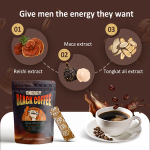 Amulyn Supplément énergétique de café Maca Reishi de haute qualité <span class=keywords><strong>pour</strong></span> hommes Café à base d'extrait de plantes - Product Image 6