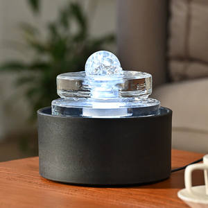 Fontaine d'eau créative en résine étanche, ornements à eau courante, sculpture décorative de bureau pour la maison et le bureau - Product Image 2