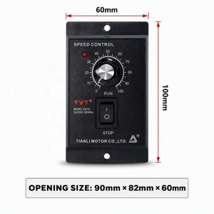 Controlador <span class=keywords><strong>de</strong></span> Velocidad <span class=keywords><strong>de</strong></span> Motor AC <span class=keywords><strong>de</strong></span> 250W 220V con RPM Ajustable, Motor <span class=keywords><strong>de</strong></span> Inducción AC Monofásico con Eje <span class=keywords><strong>de</strong></span> 14mm para Mezcladora - Product Image 3