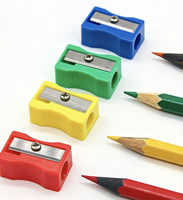 Taille-crayon manuel multicolore, lames durables en plastique et en acier, couleur personnalisée, taille-crayon pour étudiants, vente en gros