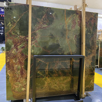 Losa de mármol de ónix verde Natural de alta calidad, azulejo de revestimiento de pared, mármol verde ónix