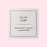 Etiquette de parfum en lin haute texture logo personnalisé impression or étiquette de parfum en relief étiquettes de texture de luxe étanches pour
