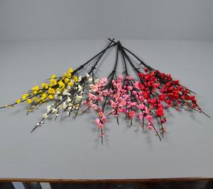 Rama de Flor de Invierno Artificial, 6 Ramas, Simulación de Flor de Invierno, <span class=keywords><strong>Chimonanthus</strong></span>, Decoración del Hogar, Flores Artificiales - Product Image 6