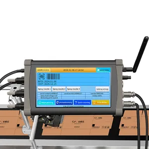 Nouvelle imprimante à jet d'encre en ligne avec code batch TIJ anglais, plusieurs langues, contrôlée par application mobile, jusqu'à 76.2mm
