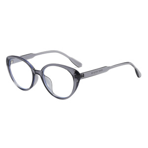 Montures de lunettes œil-de-chat pour femmes, monture complète rouge unie, légères, design tendance avec verres transparents - Product Image 4