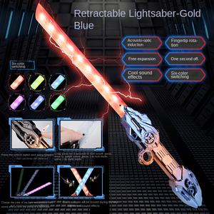 Espada <span class=keywords><strong>de</strong></span> Juguete <span class=keywords><strong>de</strong></span> Plástico Retráctil con Luces LED <span class=keywords><strong>de</strong></span> Fantasía y Ciencia Ficción, Espada Láser con Efectos <span class=keywords><strong>de</strong></span> Sonido para Mayores <span class=keywords><strong>de</strong></span> 14 Años - Product Image 6