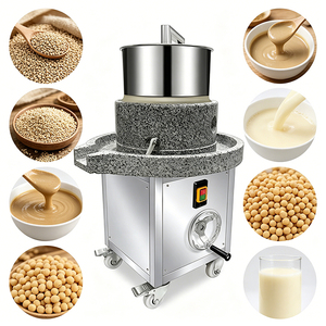 Mulino a Pietra Manuale con Manovella, Facile Regolazione della Finezza, per Latte <span class=keywords><strong>di</strong></span> <span class=keywords><strong>Soia</strong></span> e <span class=keywords><strong>Pasta</strong></span> <span class=keywords><strong>di</strong></span> Sesamo, da 400W a 1500W - Product Image 1