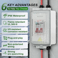 Interruptor de Desconexión Solar CNLONQ, IP66 Impermeable, DC500V 20/32/40/63/125A, Caja de Interruptor Automático Mini 1 Entrada 1 Salida con Cable PV
