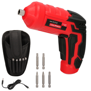 Cacciavite 4V con LED, custodia e 5 punte per cacciavite, batteria ricaricabile USB - Product Image 1