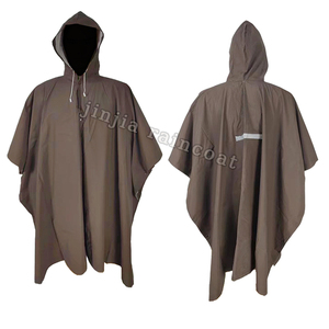 Custom PVC <strong>Polyester</strong> Rain Poncho Waterproof Outdoor Activities for Hiking Reusable <strong>Raincoat</strong> - Product Image 6