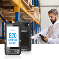 PDA Android robuste R60, 5,5 pouces, RFID 125K LF ID 13,56M HF GNSS RTK, module série RS232, batterie haute capacité 9000mAh