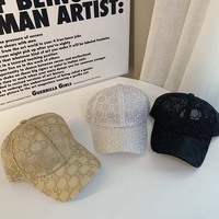 Gorra de Béisbol de Encaje de Verano para Mujer Malla Transpirable Snapback para Chicas Hip Hop Moda Gorras Femeninas Ajustables