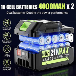 Soplador de Hojas Eléctrico Inalámbrico de 32000 rpm, Mini, de Grado Industrial, con Motor sin Escobillas y Batería de Litio de 2.0 Ah - Product Image 6