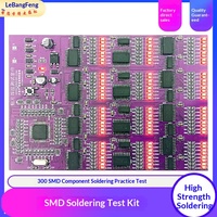 Kit de soudure de composants CMS 300 pièces, carte d'entraînement SMT haute résistance pour compétitions de compétences, formation électronique, PCB Chine
