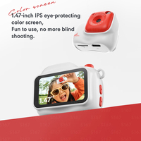 Appareil photo pour enfants avec écran IPS de 1,47 pouce, photos 2MP, filtres rétro, photographie de nuit, charge Type-C, vidéo HD 1080P