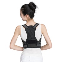 Correcteur de posture en maille réglable/soutien de la clavicule/ceinture de renfort du haut du dos pour adultes unisexes