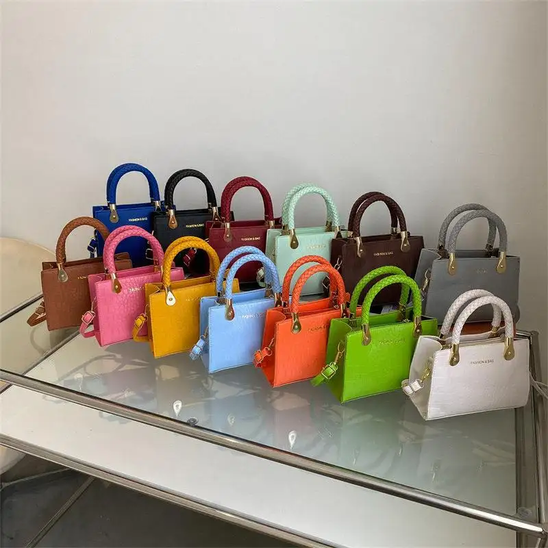 New Candy Color Stone Hand Bags Ladies Crossbody Bag 13 Color Womens Leather Crossbody Bags 2023 Ladies Small Handbag For Women
