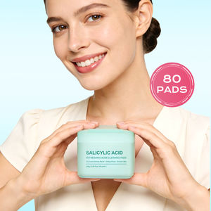Disques de coton nettoyants pour l'acné à l'acide salicylique IREV, marque privée, 80 unités, hydratants et apaisants pour peaux acnéiques, OEM - Product Image 5