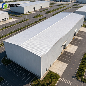 โกดังเหล็กสำเร็จรูปมาตรฐานอเมริกัน ISO14001 สำหรับงานหนัก อาคารโรงงานอุตสาหกรรมขนาดใหญ่ โครงสร้างเหล็กช่วงกว้าง - Product Image 1