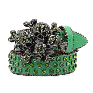 チェーンウエスタンカウボーイデザイナーラインストーンダイヤモンド合金パンツおしゃれなストリートウェアルネッサンス高級レディースベルト - Product Image 2