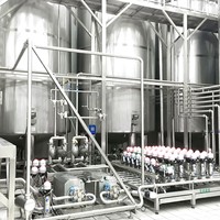 Cuve de fermentation industrielle en acier inoxydable 5000L, réservoir sous pression contrôlé par PLC, équipé d'un moteur, à vendre