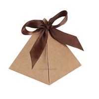 Triangulaire Pyramide Marbre Bonbons Boîte Party Favor Et Cadeaux Boîtes Chocolat Bomboniera Boîtes De Décoration De Mariage Fournitures