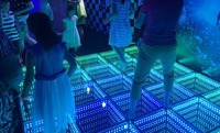 Miroir de piste de danse à lumières mobiles 3D 15W Power Outdoor Wedding Stage Party Tiles Lighting up Stage