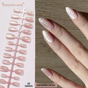 Puntas de Uñas Postizas Francesas en Forma de Almendra, Realistas, Cortas, Hechas a Mano, para <span class=keywords><strong>Manicura</strong></span>; Fabricante Mayorista, Exportación - Product Image 2