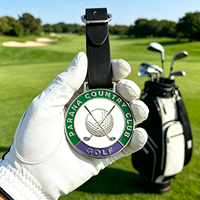 Tag Tas Golf Logam Custom Berlapis Desain Ergonomis Grosir