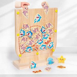 Juego de estrategia clásico con discos en forma de dinosaurio para adultos y niños, juego interactivo de madera 5 en raya - Product Image 4