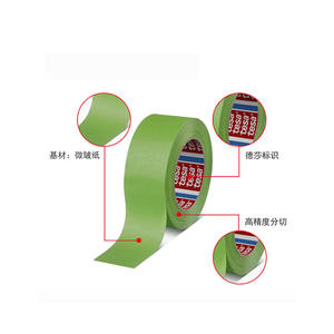 <span class=keywords><strong>Tesa</strong></span> <span class=keywords><strong>4338</strong></span>กระดาษเครพทาสีจิตรกรรถยนต์สีเขียว0.145มม. เทปกาว - Product Image 4