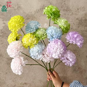 Artificial Flowers Mixed Silk Flower Handmade Wedding Decoration Props Creamy <b>Snowball</b> Single Lucky Ball - Product Image 3
