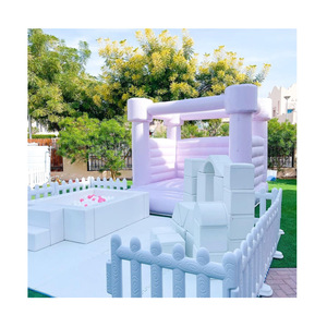 Ensemble d'équipement de jeu doux en mousse intérieure et extérieure pourpre <span class=keywords><strong>lilas</strong></span> et <span class=keywords><strong>blanc</strong></span> avec videur gonflable pour mariages style élégant - Product Image 1