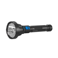 Lampe de poche LED tactique rechargeable par USB avec lampe portable d'extérieur super lumineuse Torche étanche IPX5 Chasse domestique en plein air