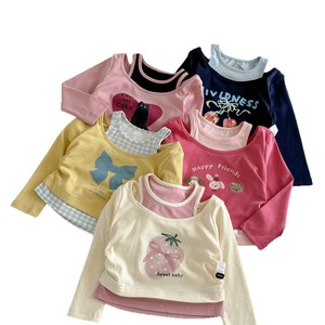 Girls Autumn Cartoon Print T-Shirt Cotton Knitted Long Sleeve Base Layer Top For Kids - Product Image 5