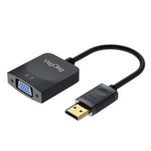 Câble <span class=keywords><strong>DisplayPort</strong></span> vers <span class=keywords><strong>VGA</strong></span> Port d'affichage de l'ordinateur portable vers <span class=keywords><strong>VGA</strong></span> du moniteur projecteur Adaptateur plaqué or Adaptateur DP vers <span class=keywords><strong>VGA</strong></span> 1080P - Product Image 1