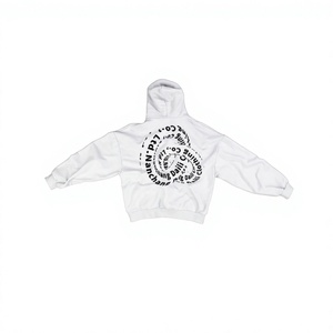 Sudadera con capucha y cremallera 1/4 para hombre, de diseño vintage, ajustada, suave, 80% algodón, 20% poliéster, con cordón y manga larga - Product Image 5