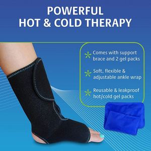 Venta al por Mayor de Envolturas de Compresión para Tobillo con Terapia de Frío y Calor, Bolsa de Gel para Hielo para Tobillo, Bolsa de Compresión Fría y Caliente de Alta Calidad - Product Image 2