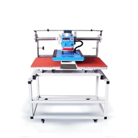 Presse à chaud pneumatique 40*50CM, haute efficacité, double station, machine automatique d'impression par sublimation pour vêtements et t-shirts