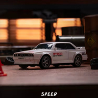 Mini voiture de drift RC semi-proporcionnelle 4x4 à l'échelle 1/43 avec lumières LED avant et arrière, éclairage RGB sous le châssis, voiture de course RC