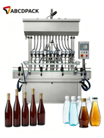 Machine de remplissage automatique linéaire haute vitesse pour diverses boissons en bouteille et produits chimiques liquides quotidiens